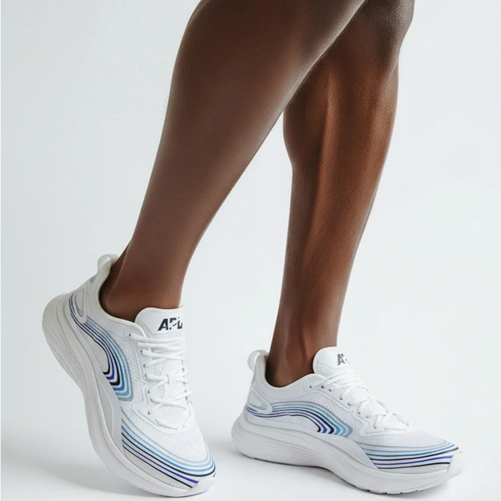 Brand New 🔥🔥🔥🔥APL Luxury Running Men’s White and Blue Men's Shoe size 13 - Picture 14 of 14